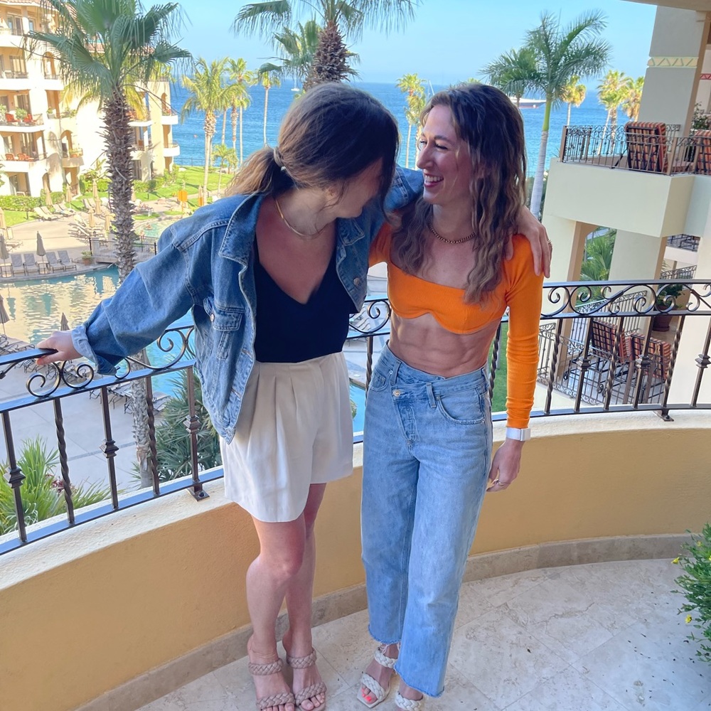 PRINCESS POLLY BECCA LONG SLEEVE CROP TOP ORANGE Size XS - Picture 5 of 8